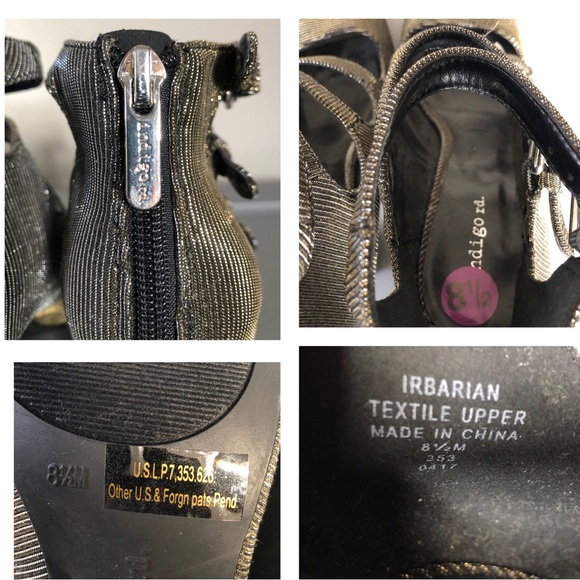 Indigo Rd. “Irbarian” Metallic gladiator heel - Picture 13 of 15